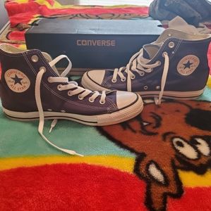 MENS NAVY CONVERSE AUTHENTIC